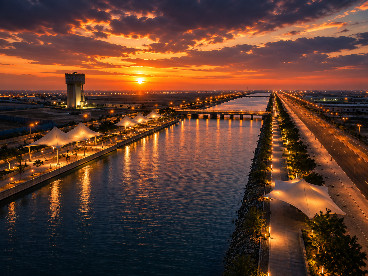Dholera SIR Artificial River Canal Front