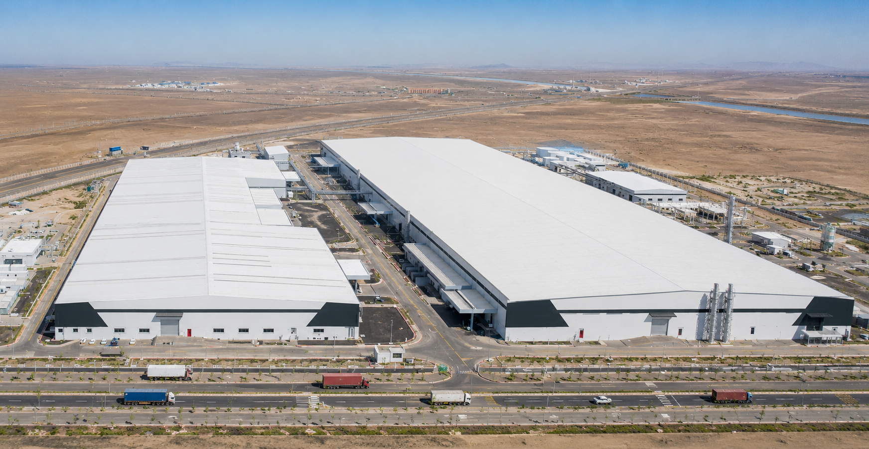 ReNew Photovoltaics Dholera manufacturing facility aerial view